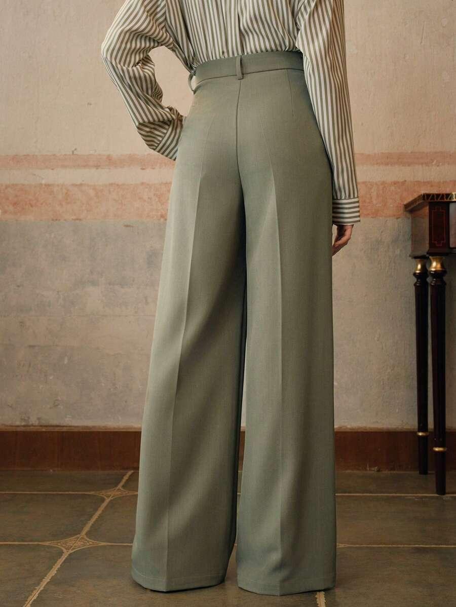 zielone spodnie casual