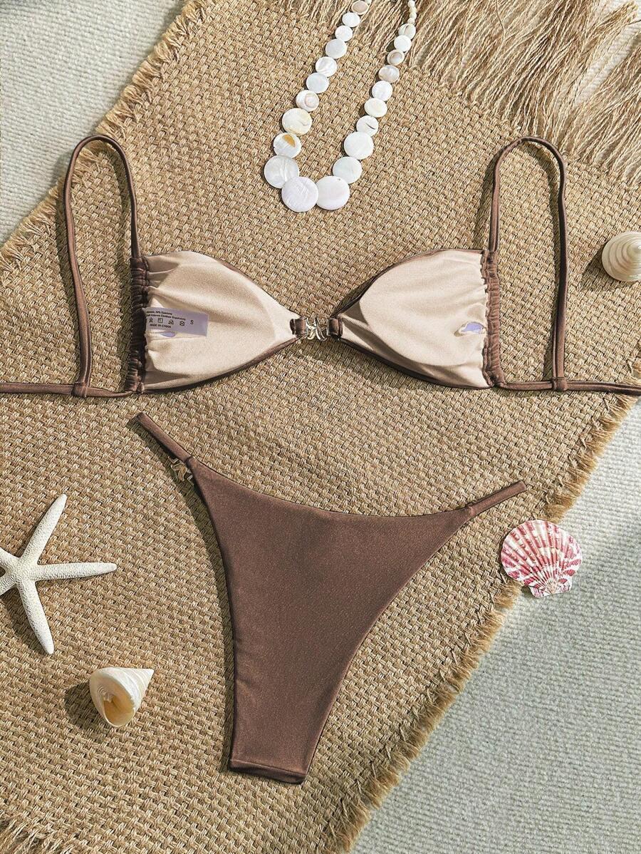 brązowy dół od bikini