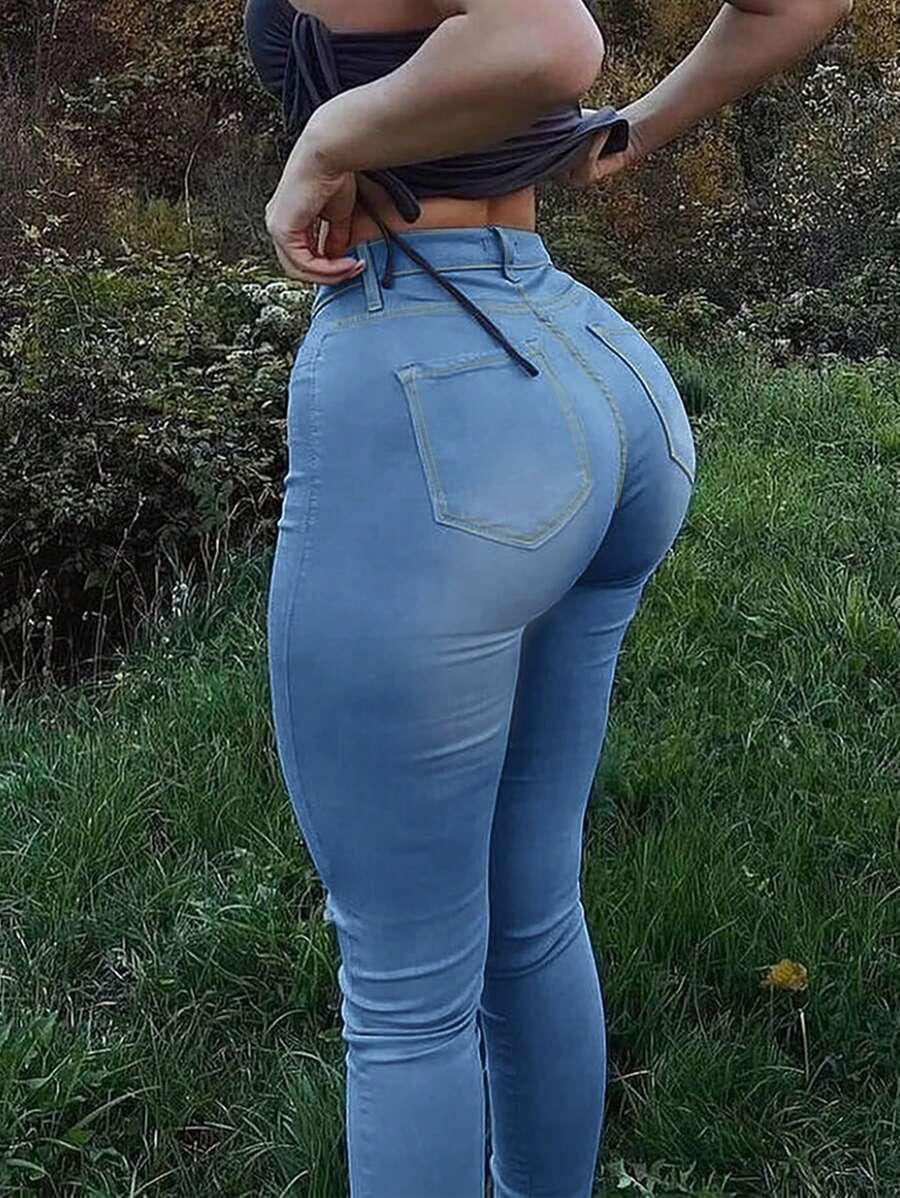 NIEBIESKIE SPODNIE JEANS
