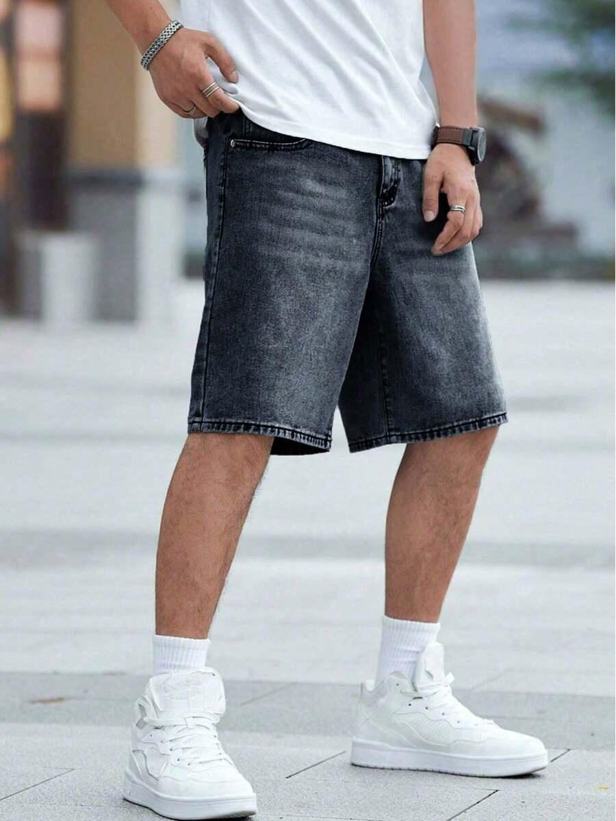 czarne spodenki jeans