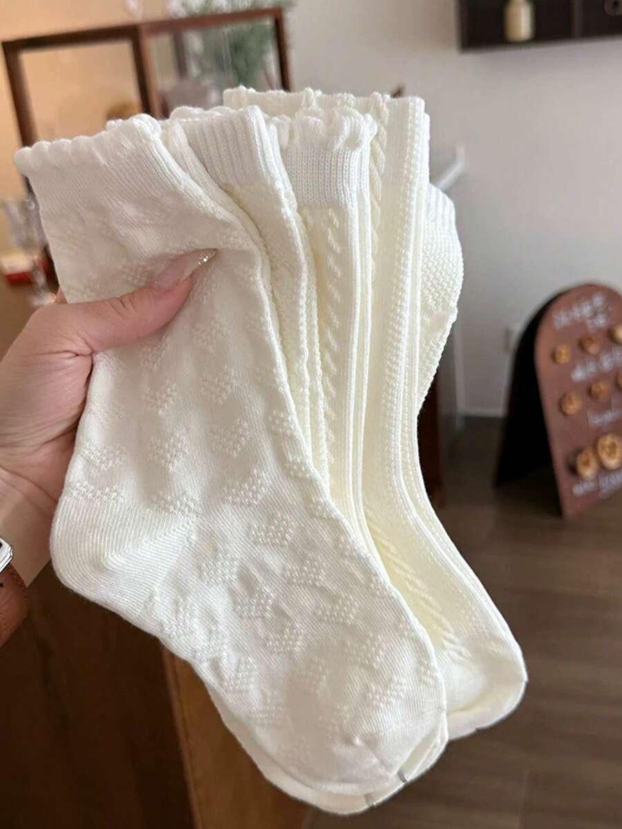 białe skarpetki 4-pack