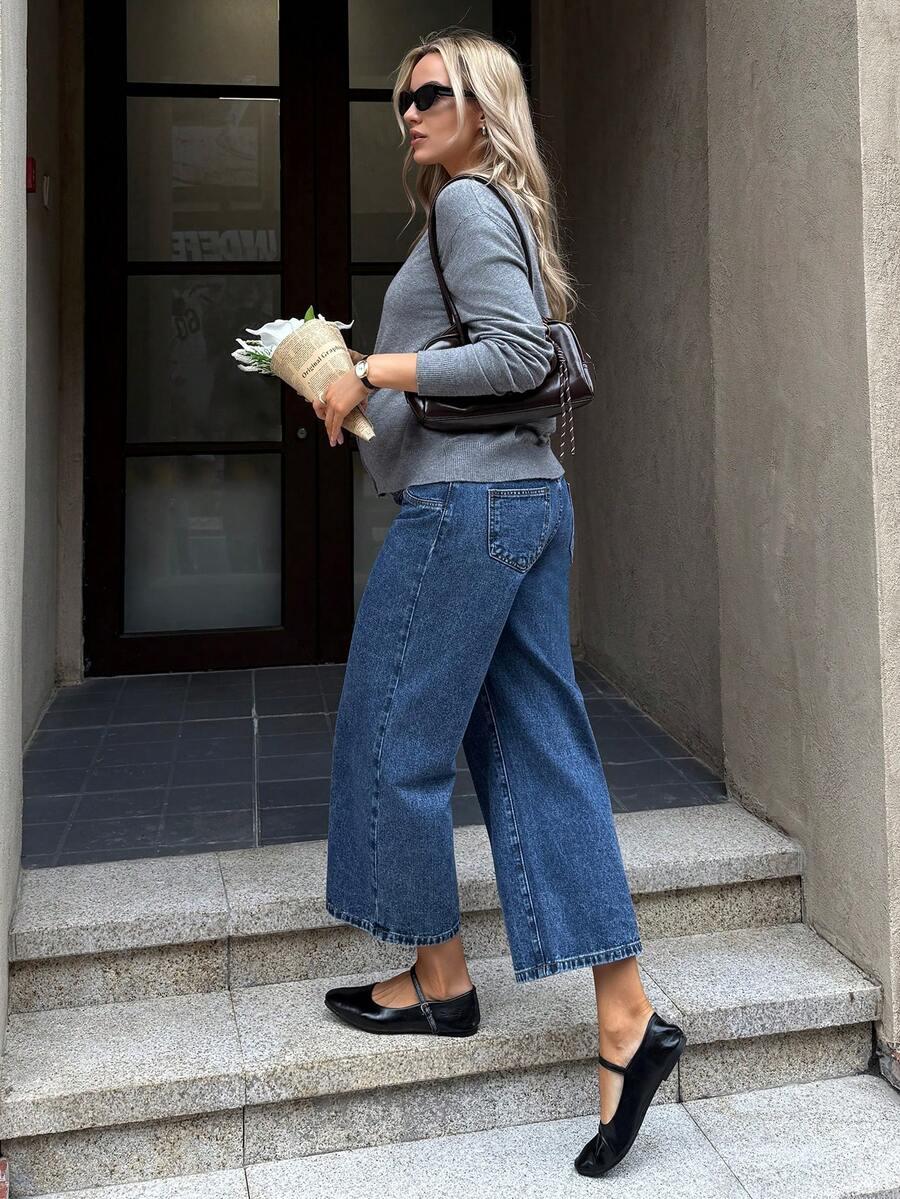 niebieskie ciążowe spodnie jeans