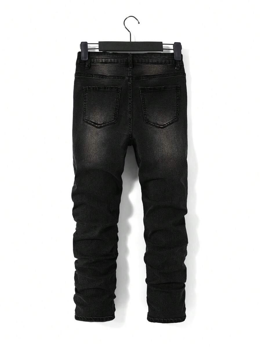 CZARNE SPODNIE JEANSS