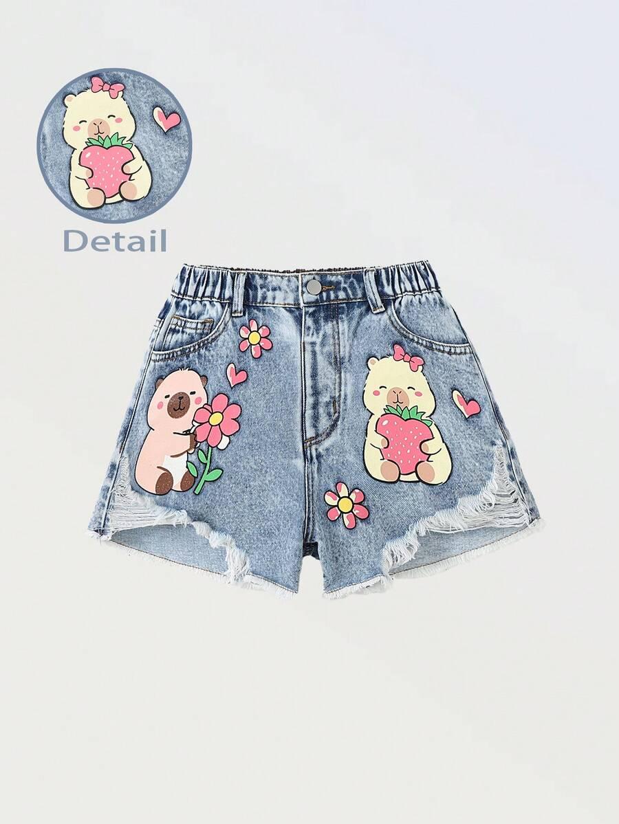 NIEBIESKIE SPODENKI JEANS