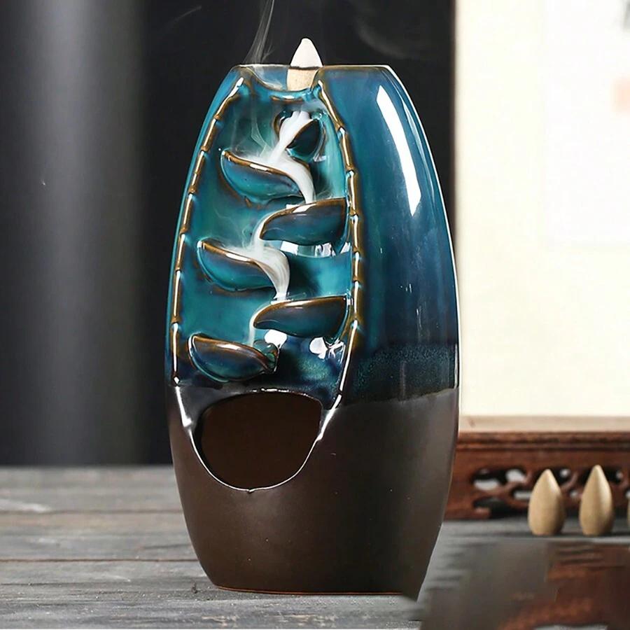 ceramiczna kadzielnica motyw wodospad 