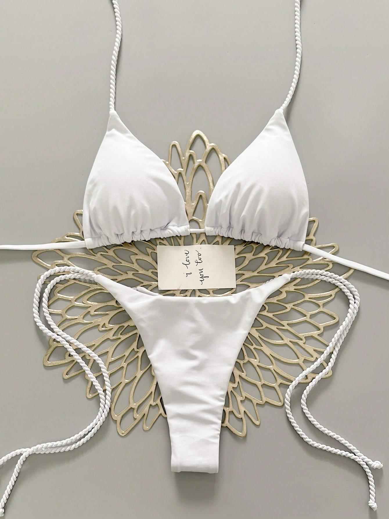 BIAŁE BIKINI DWUCZĘŚCIOWE