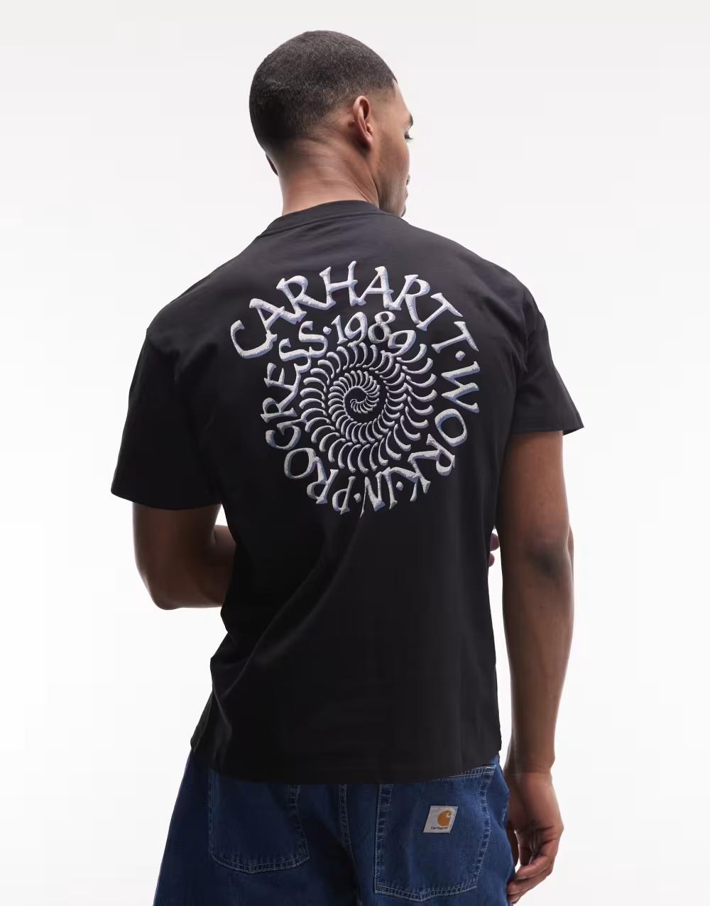 CZARNY T-SHIRT PRINT