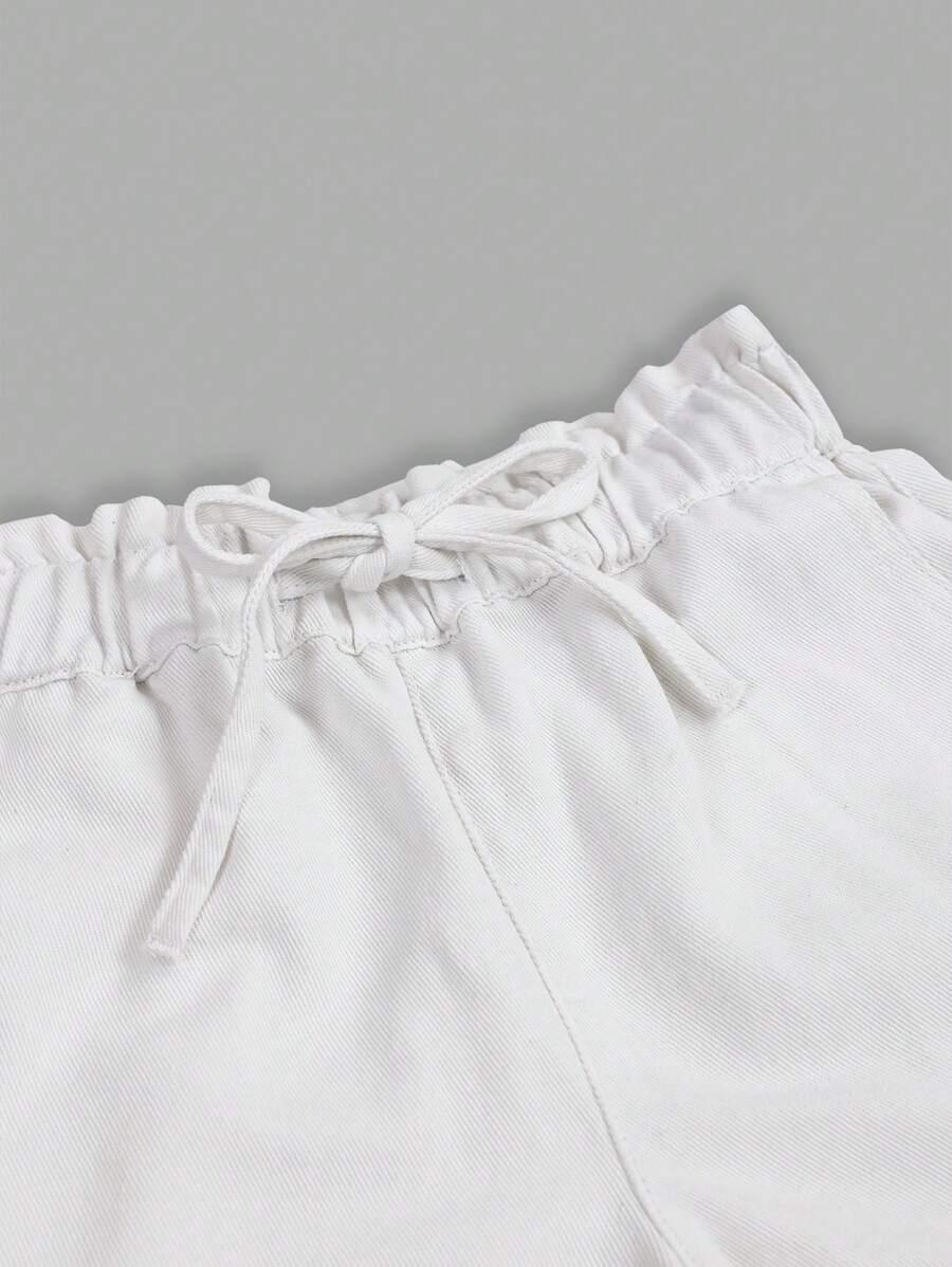 BIAŁE SPODENKI JEANS
