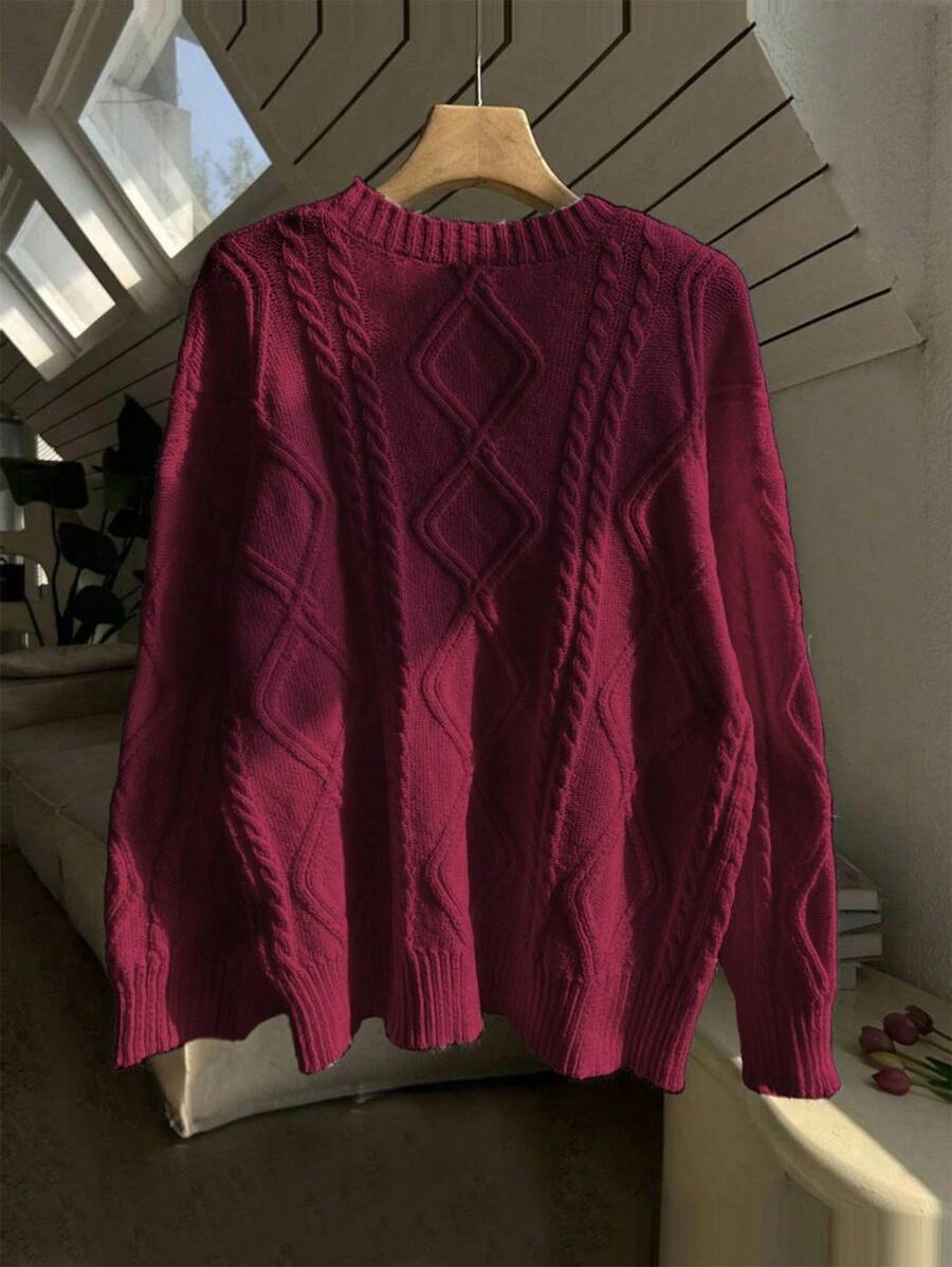 RÓŻOWY SWETER CASUAL 