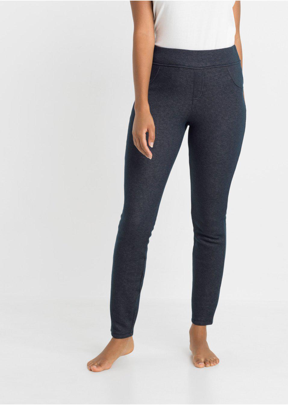 LEGGINSY OCIEPLANE GRANATOWE