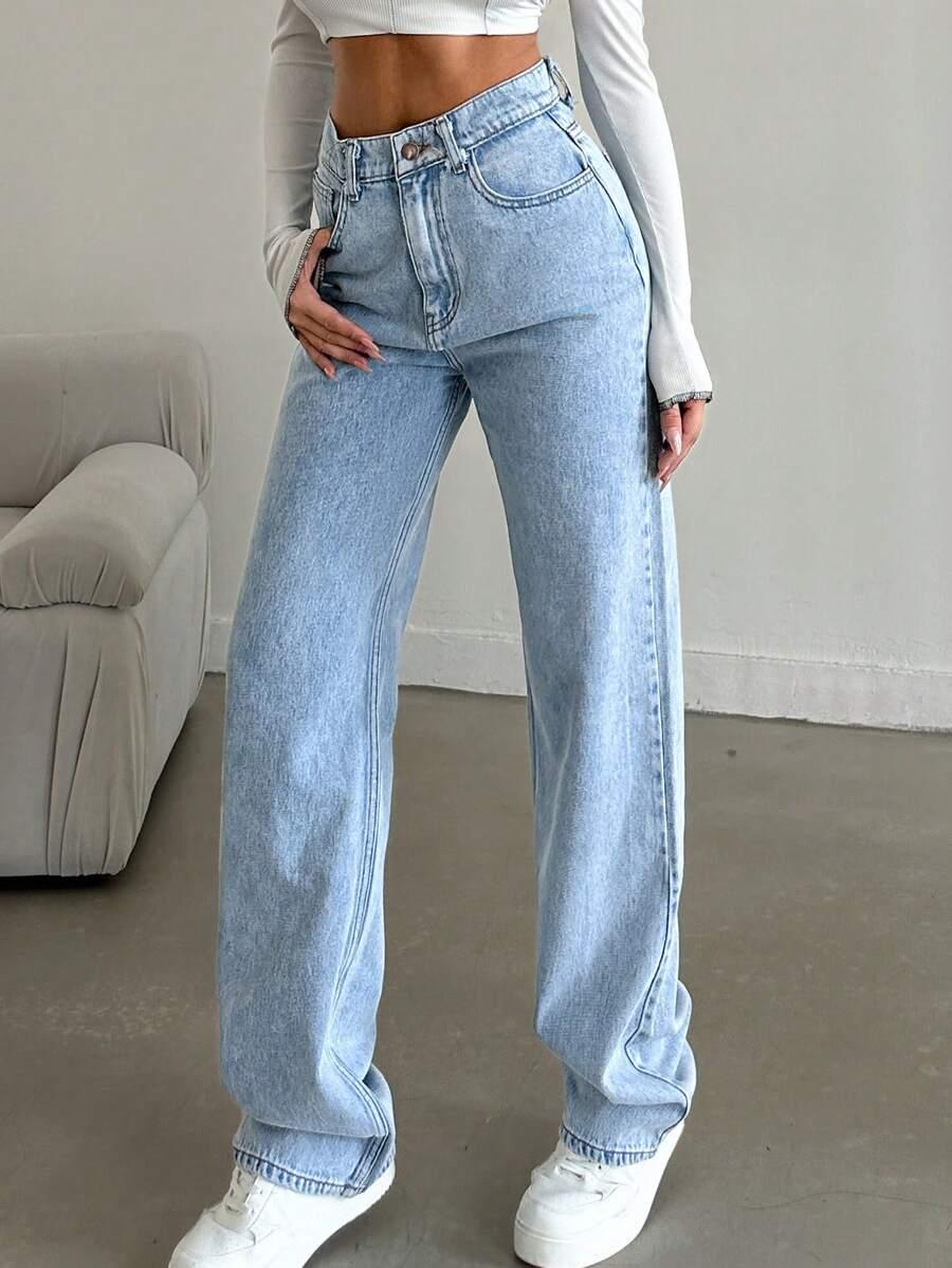 SPODNIE JEANS WYSOKI STAN
