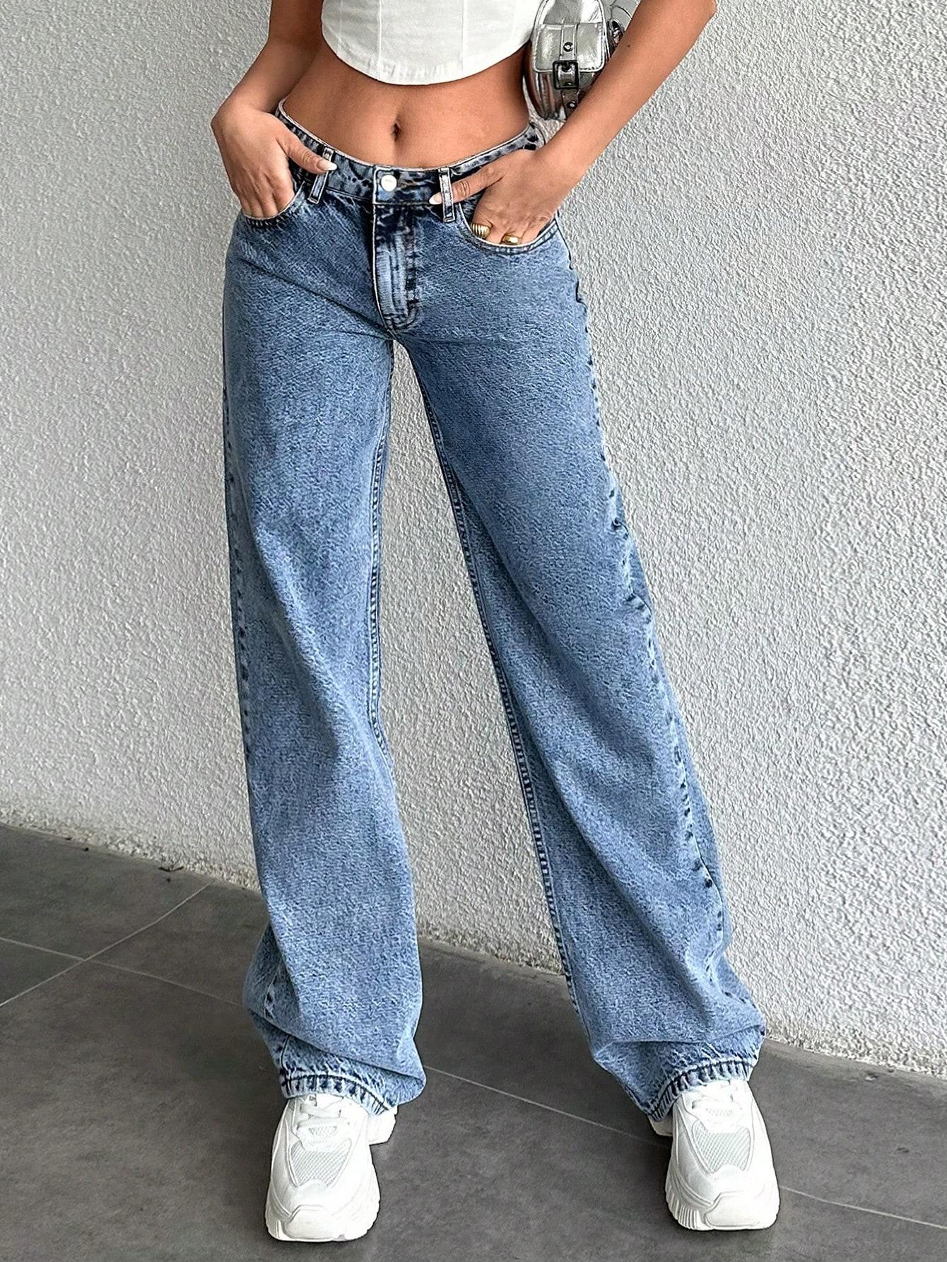 NIEBIESKIE SPODNIE JEANS