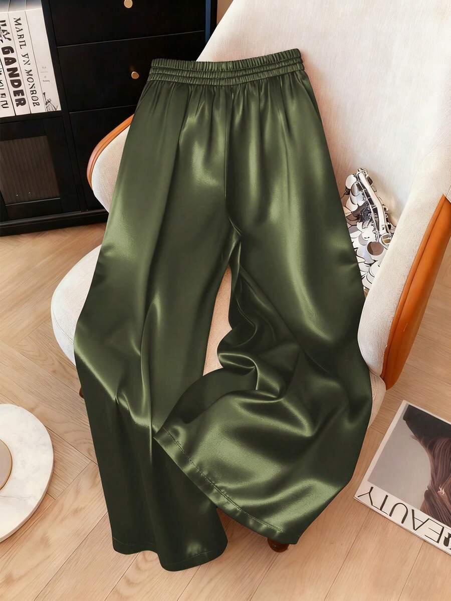 zielone spodnie casual