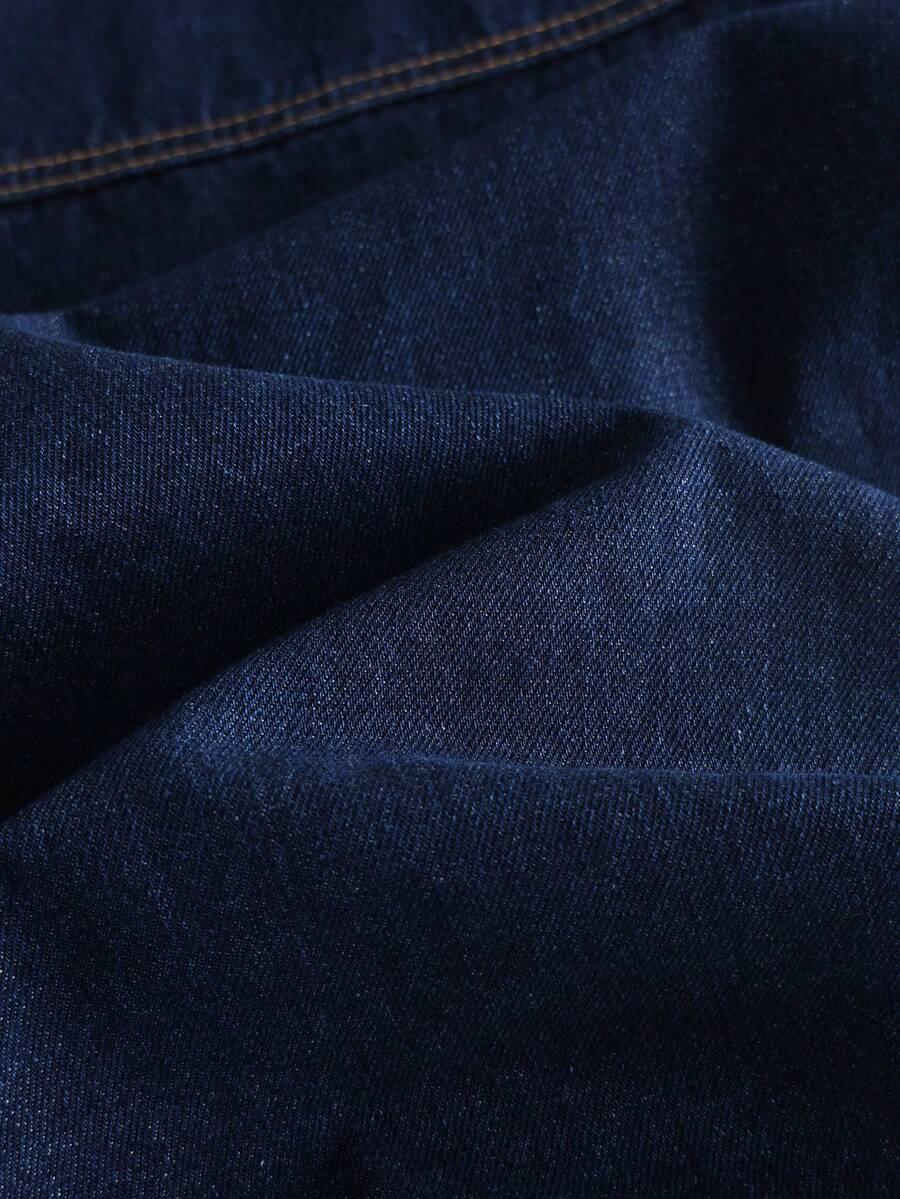 granatowa spódnica jeans