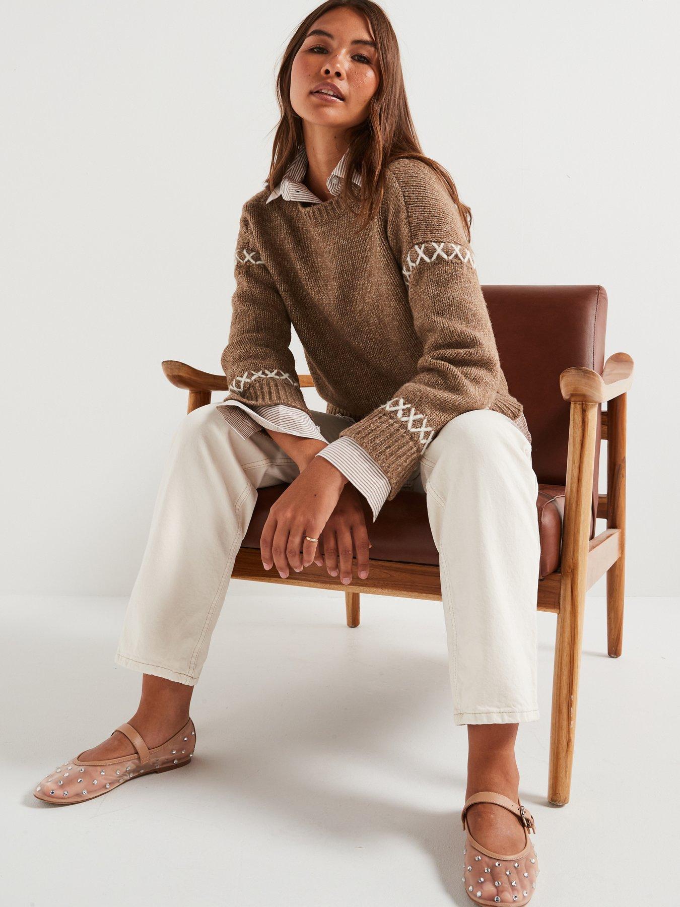 ONLY SWETER Z OZDOBNYMI PRZESZYCIAMI 