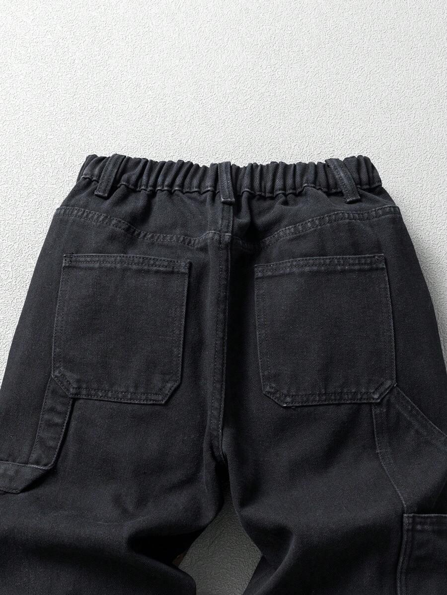 spodnie jeans print