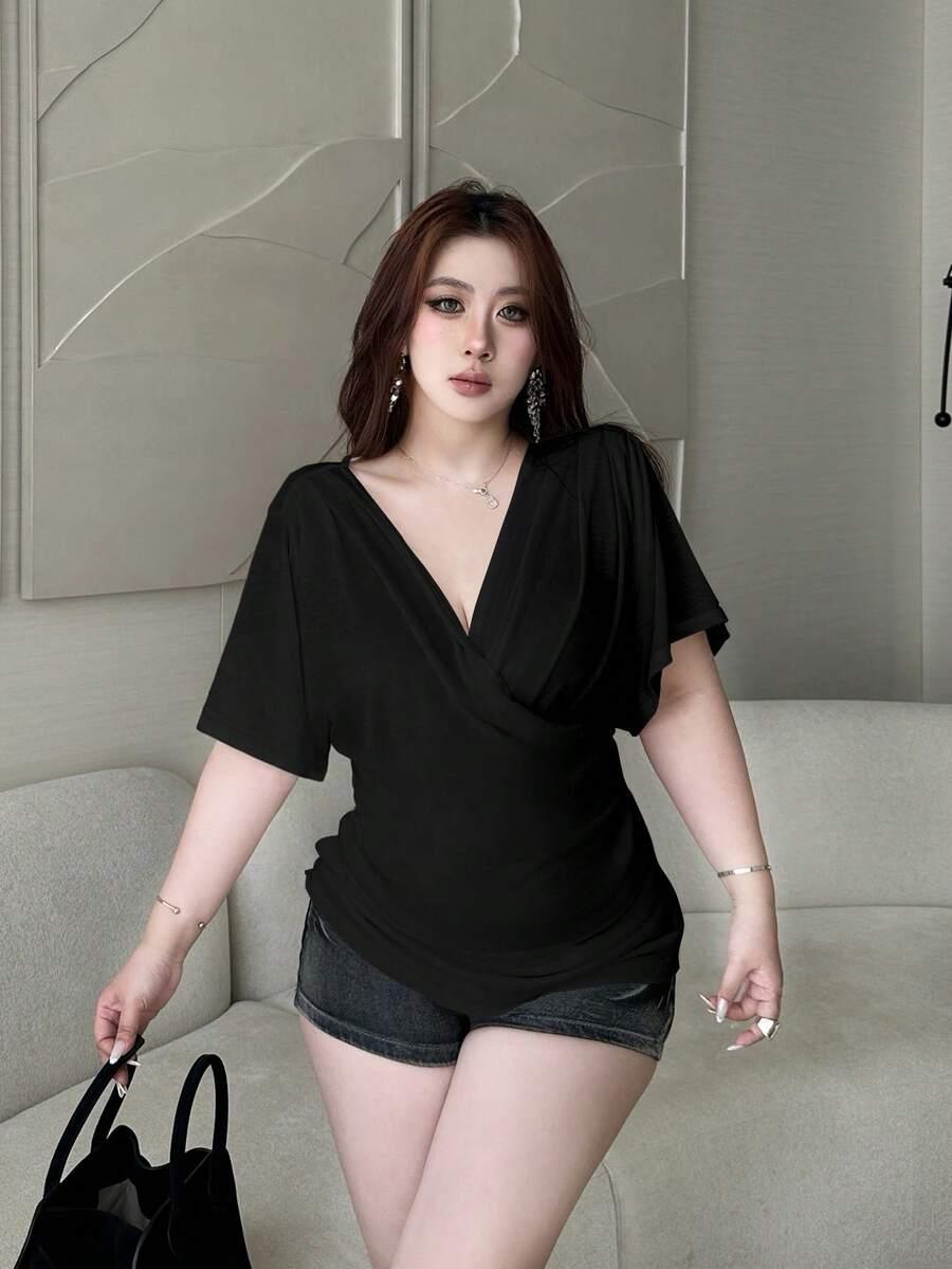 CZARNA BLUZKA CASUAL