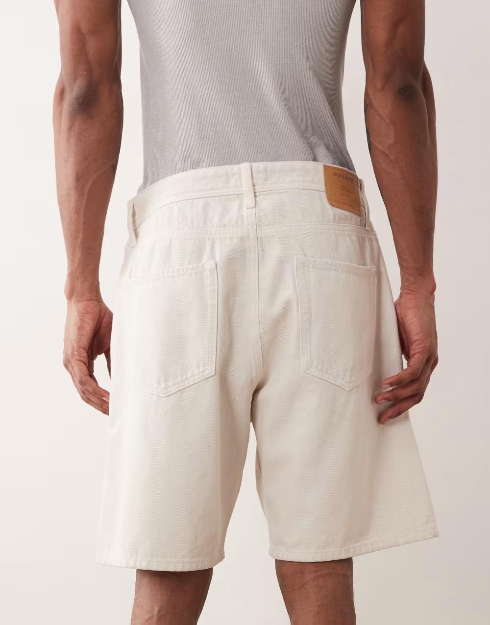 KREMOWE SPODENKI jeans