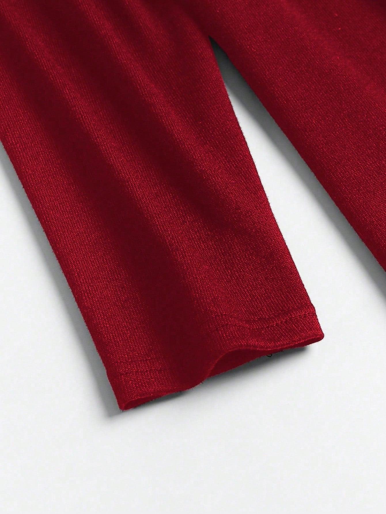 czerwona bluzka długi rękaw 