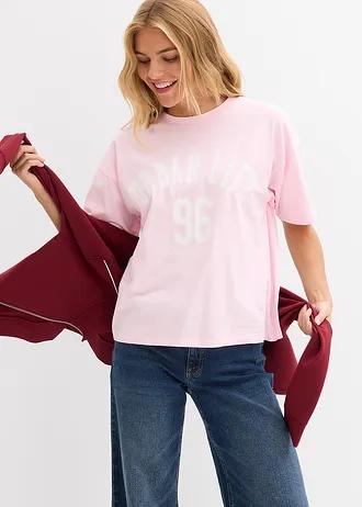 różowy t-shirt print
