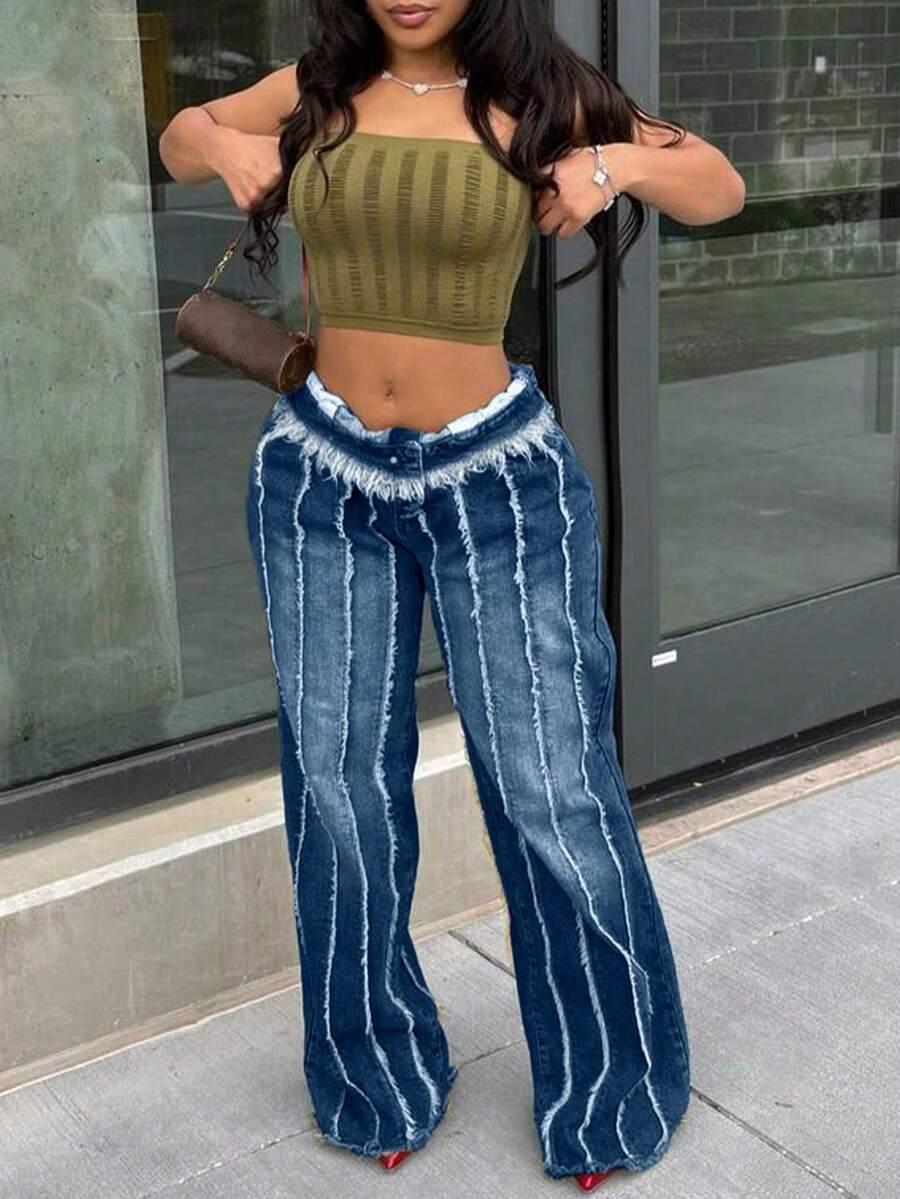 SPODNIE JEANS WYSOKI STAN