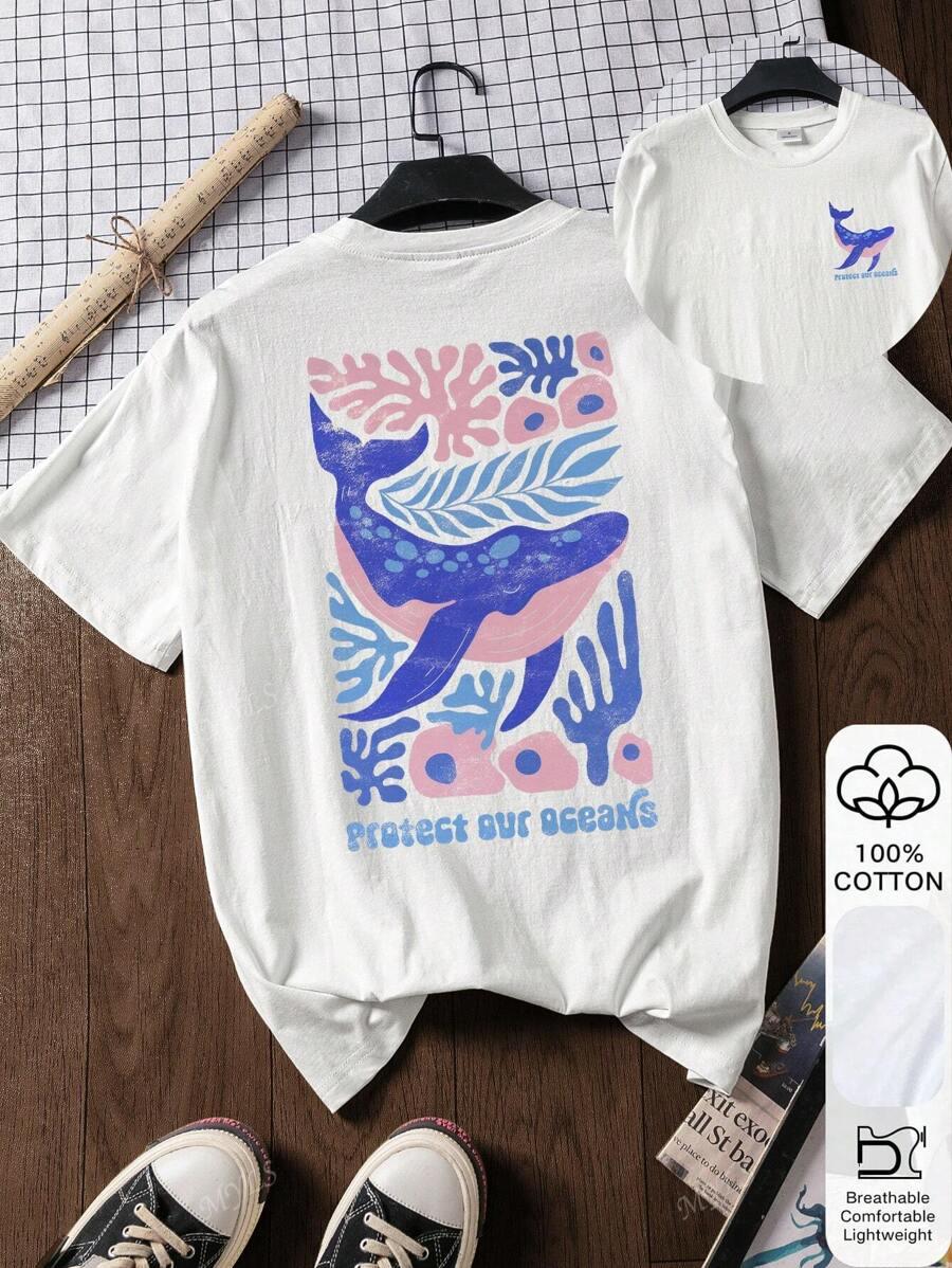 T-SHIRT Z NADRUKIEM