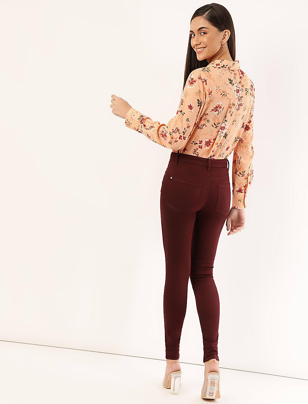 BORDOWE SPODNIE T57-9434K-CW