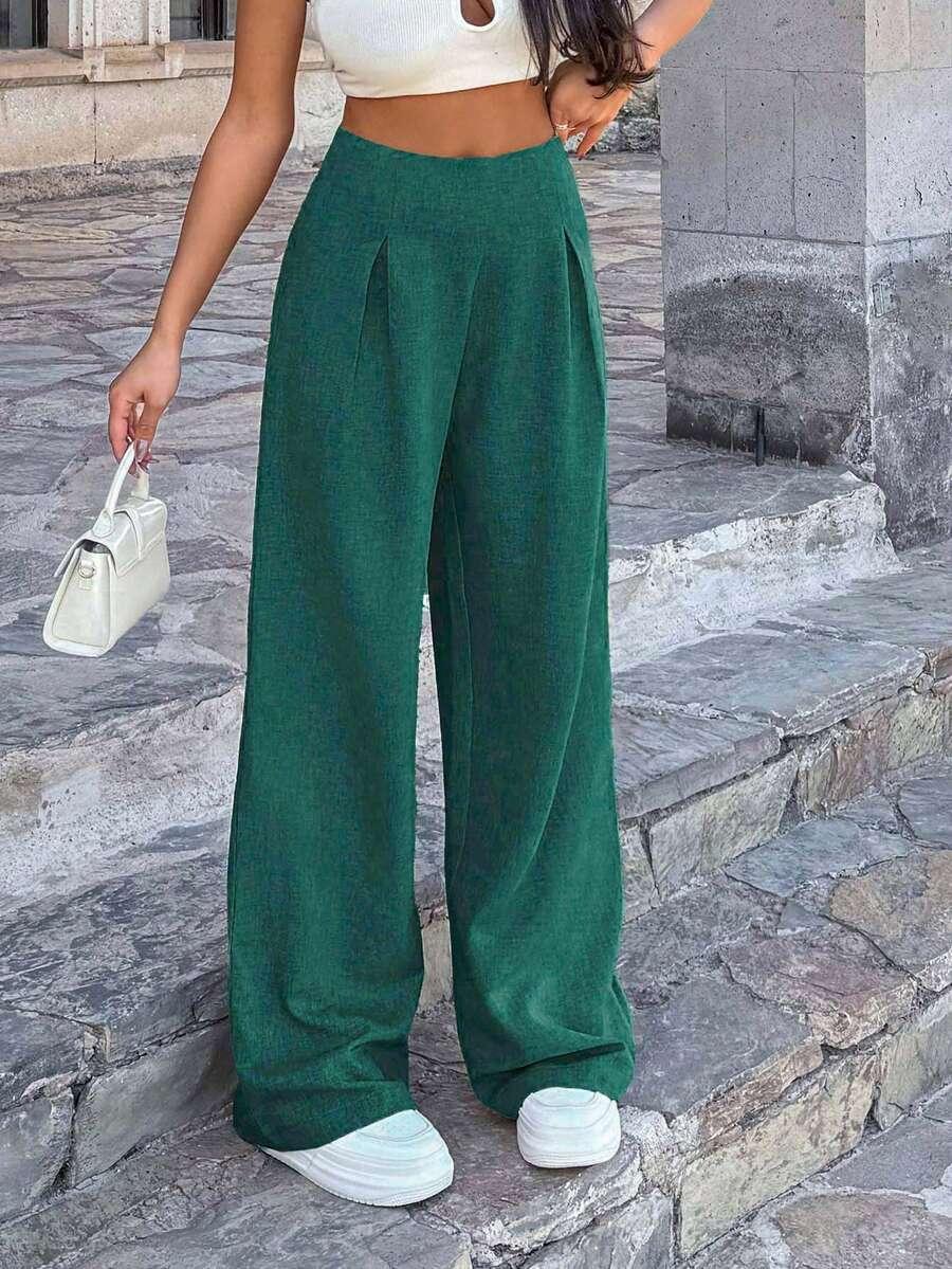 zielone spodnie casual