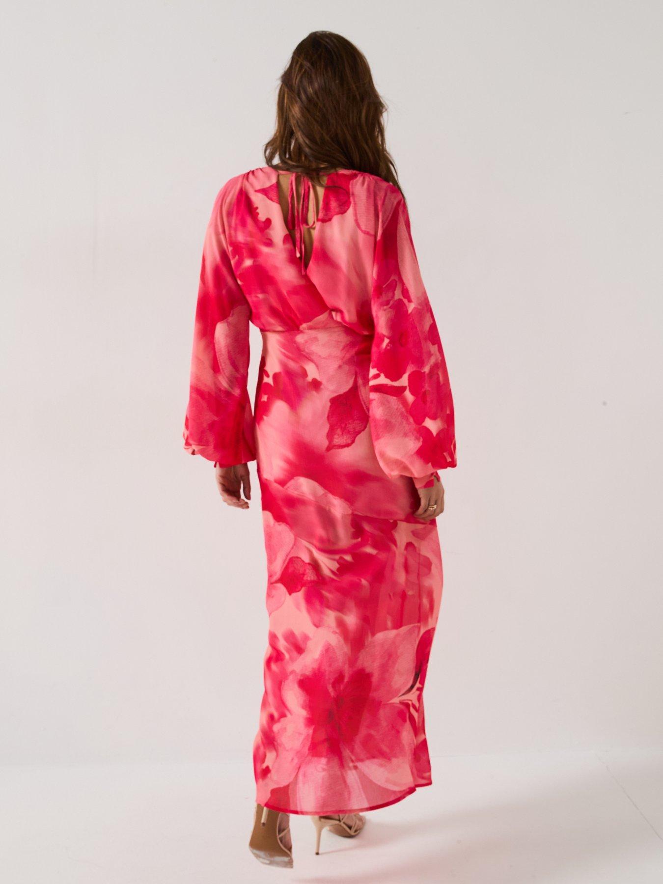 PRETTY LAVISH SUKIENKA MAXI W KWIATY 