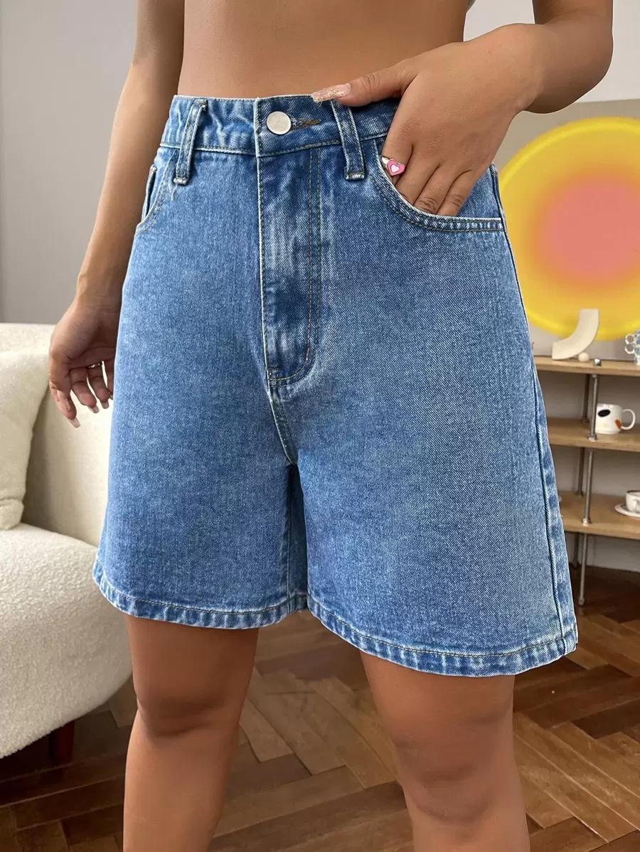 NIEBIESKIE SPODENKI JEANS