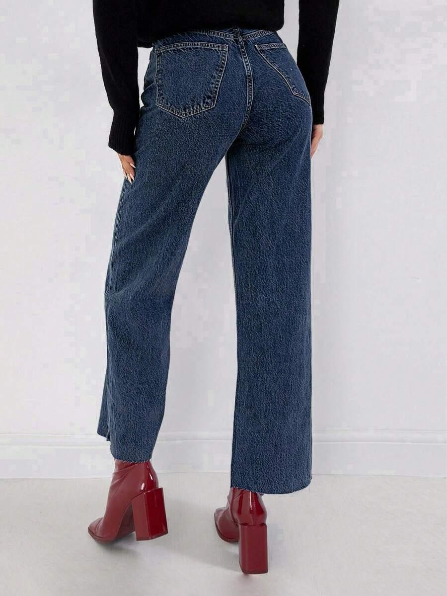 SPODNIE JEANS PROSTA NOGAWKA