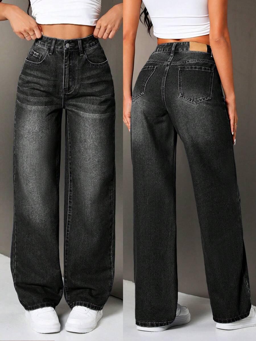 proste spodnie jeans