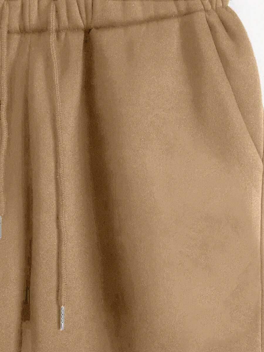 beżowy komplet dresowy bluza spodnie