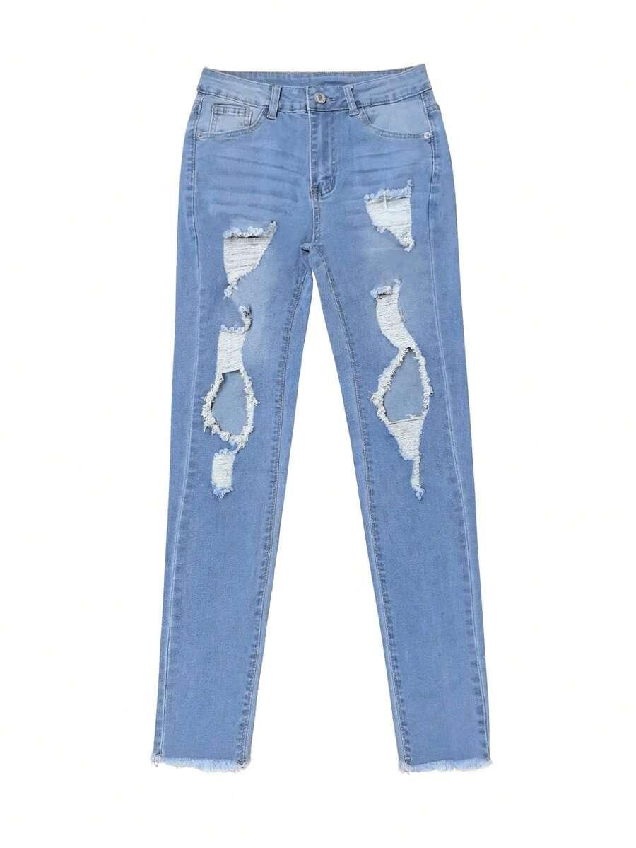 NIEBIESKIE SPODNIE JEANS