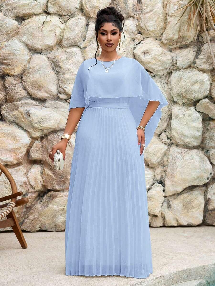 NIEBIESKA MAXI SUKIENKA 