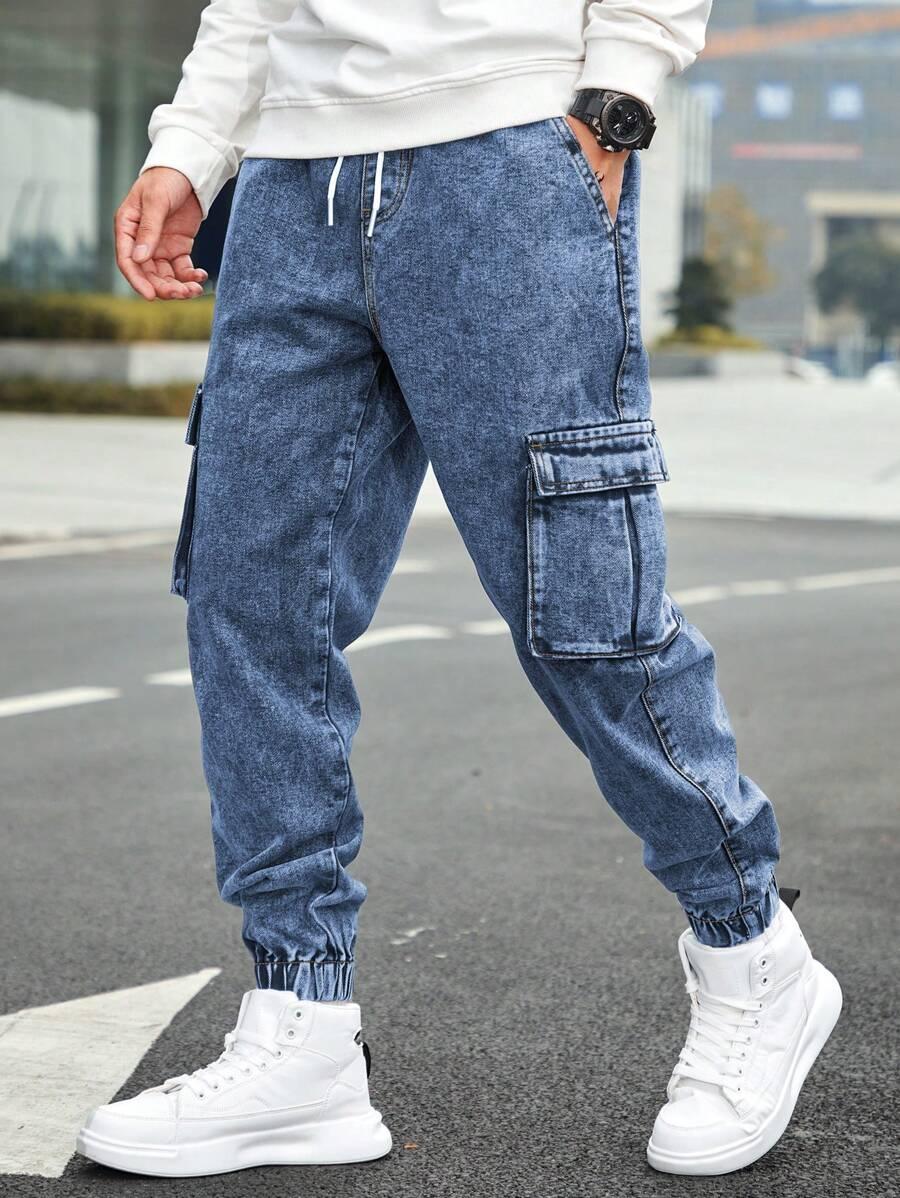 NIEBIESKIE SPODNIE JEANS