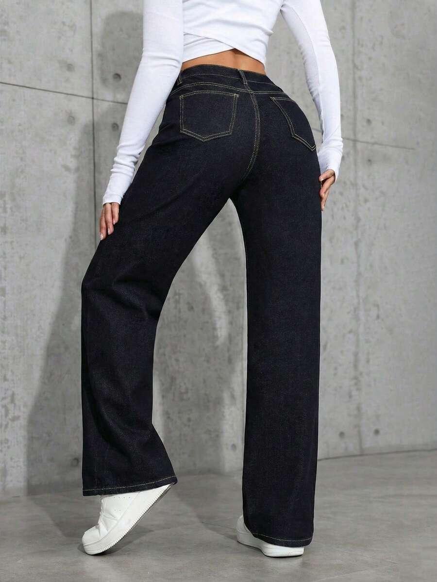 SPODNIE JEANS WYSOKI STAN