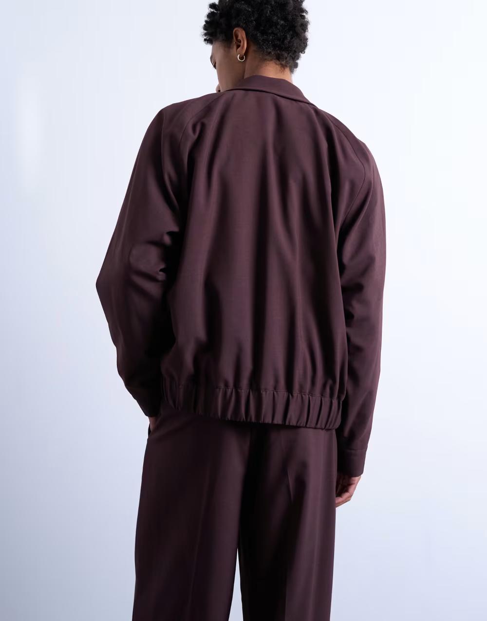 brązowa kurtka bomber