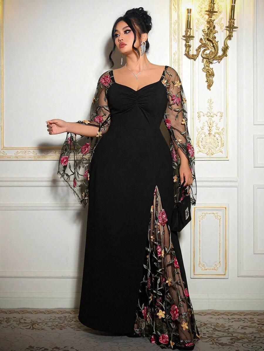 CZARNA MAXI SUKIENKA