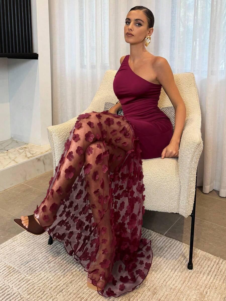 czerwona maxi sukienka 