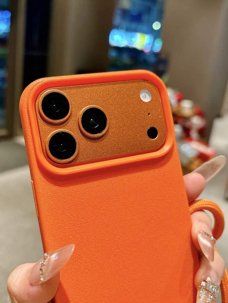 pomarańczowe etui na telefon iphone 17 pro