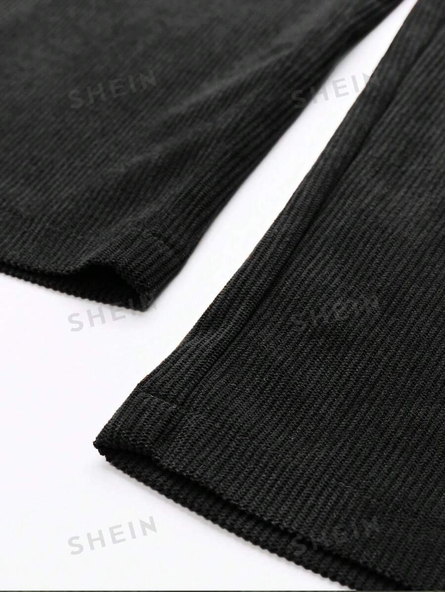 CZARNE SPODNIE REGULAR FIT 