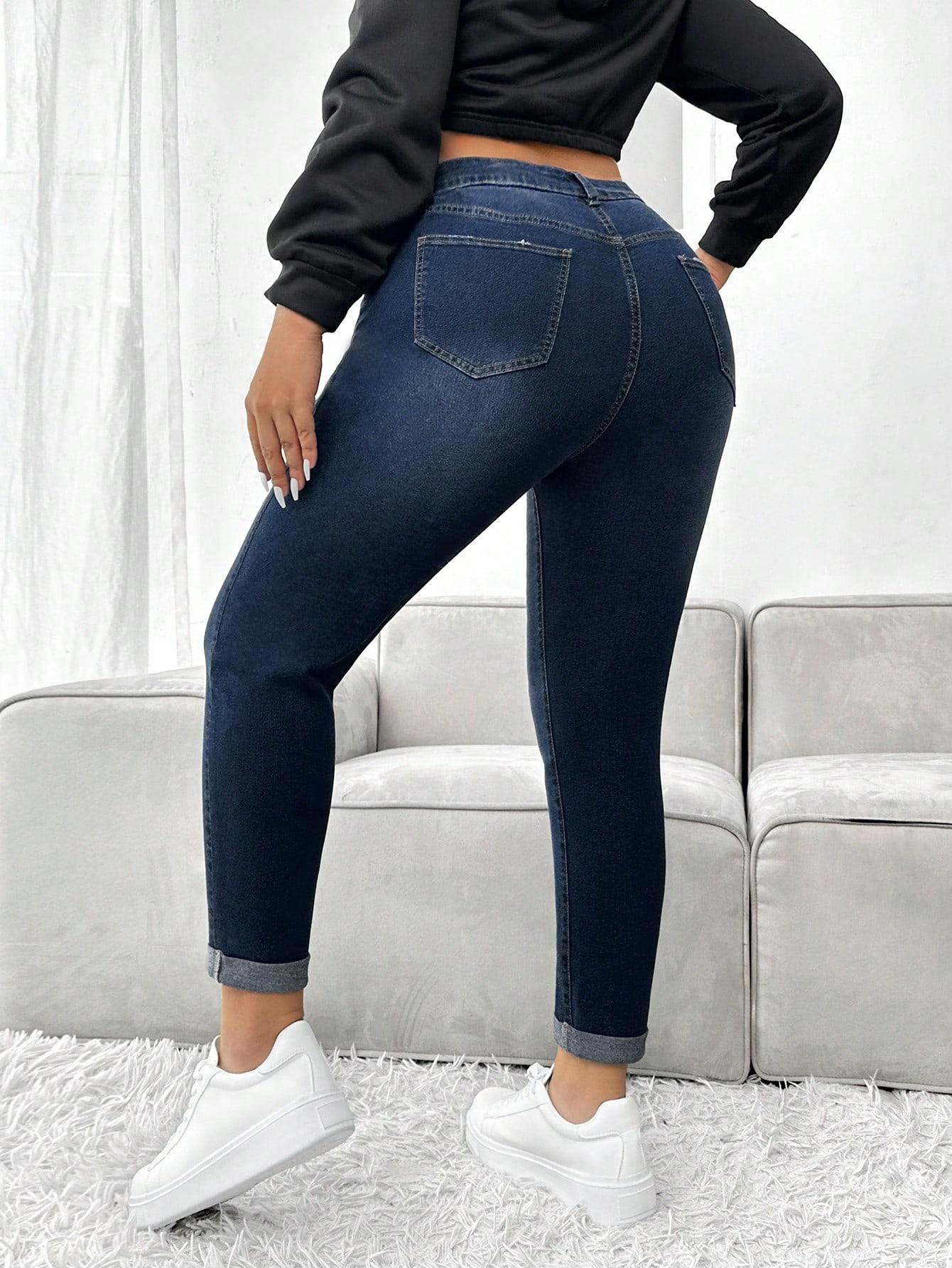 NIEBIESKIE JEANSY RURKI PRZETARCIA 