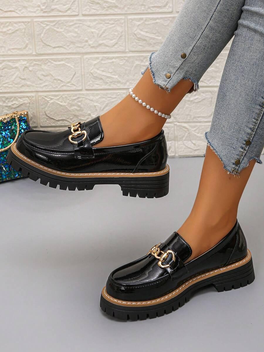 CZARNE MOKASYNY CASUAL
