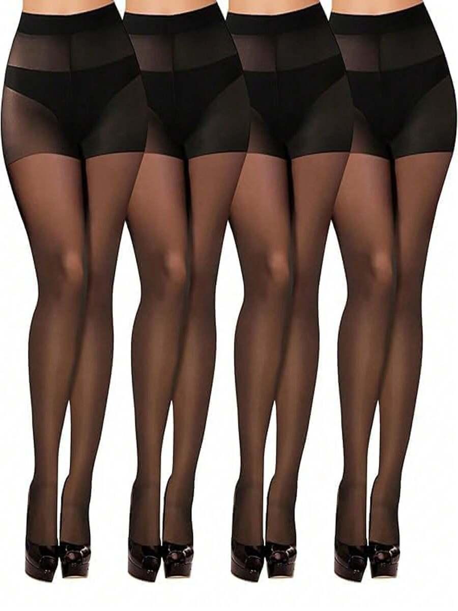 czarne rajstopy 4-pack