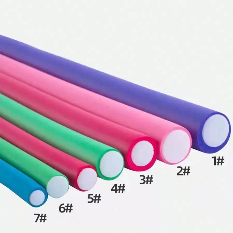 różowe wałki do włosów 10-pack