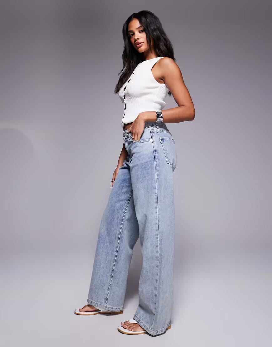 PROSTE SPODNIE JEANS WYSOKI STAN
