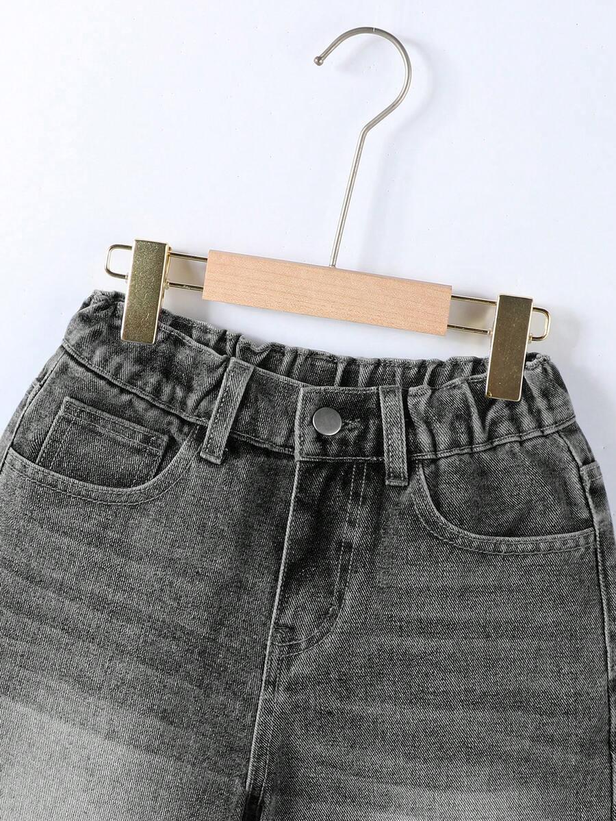 SZARE SPODENKI JEANS 