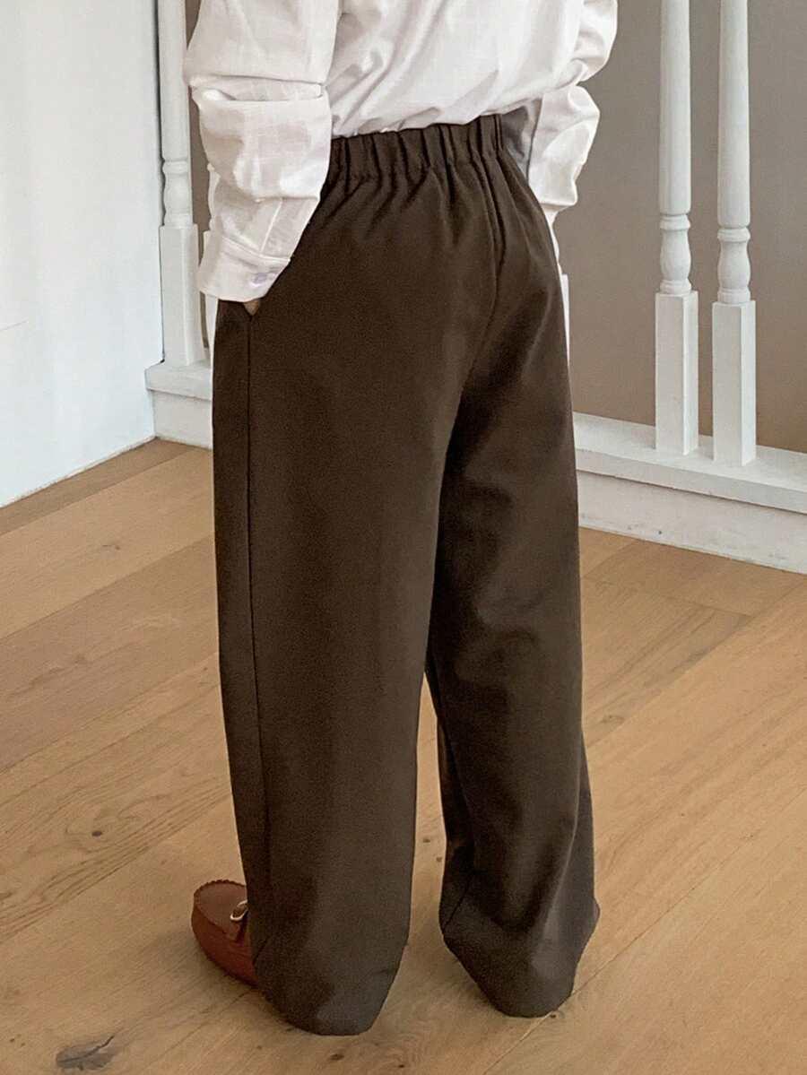 BRĄZOWE SPODNIE CASUAL
