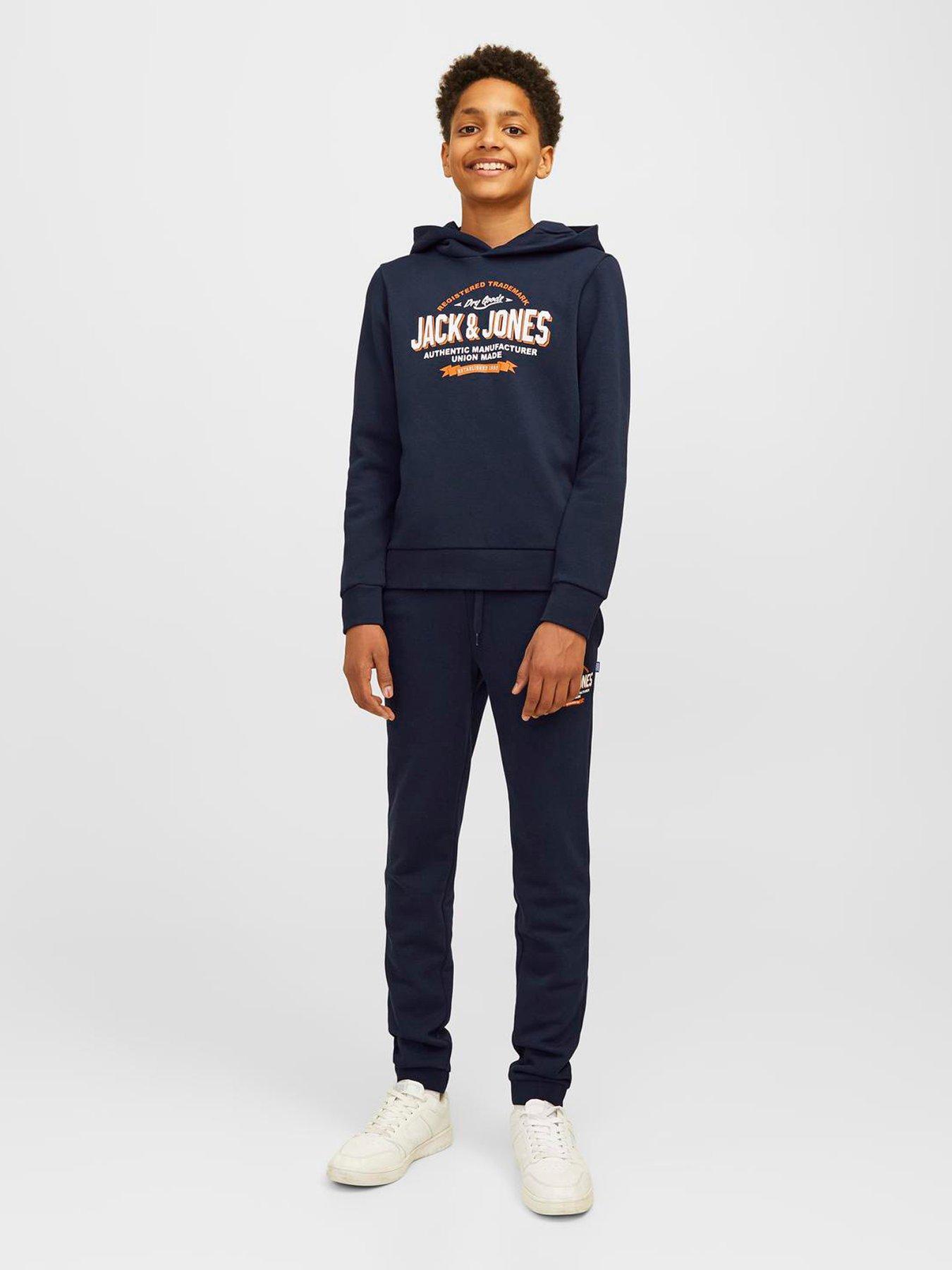 JACK&JONES BLUZA CHŁOPIĘCA KAPTUR LOGO 